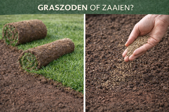 Graszoden leggen of kiezen voor zaaien in jouw tuin in Purmerend maak de juiste beslissing op basis van de ondergond