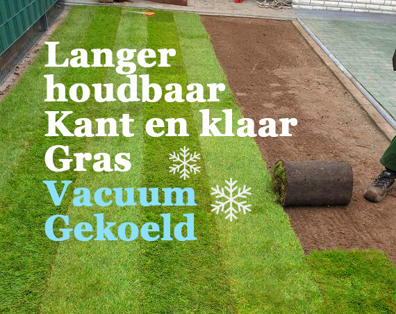 Langer de tijd om graszoden te leggen? Met gekoeld gras heb een extra dag de tijd
