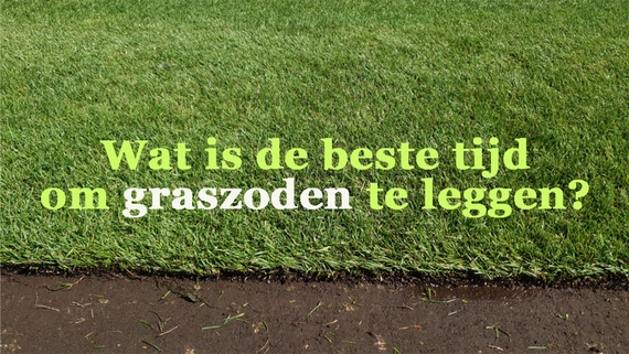 Periode voor leggen van grasmatten of graszoden beste maand