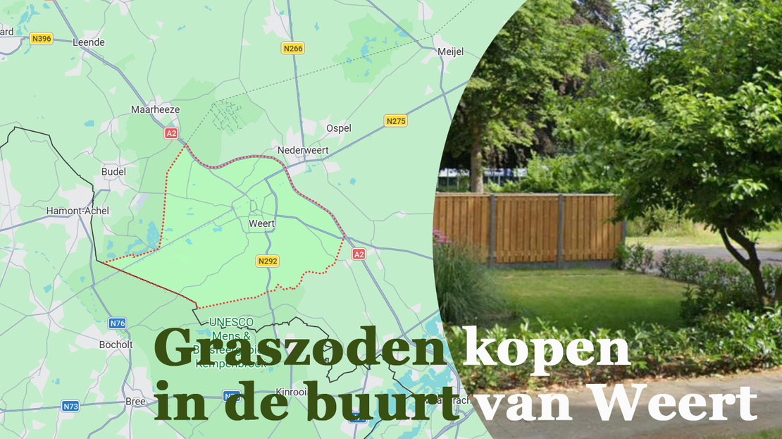Levering graszoden Weert en omgeving - gazon leggen met kant en klaar gras