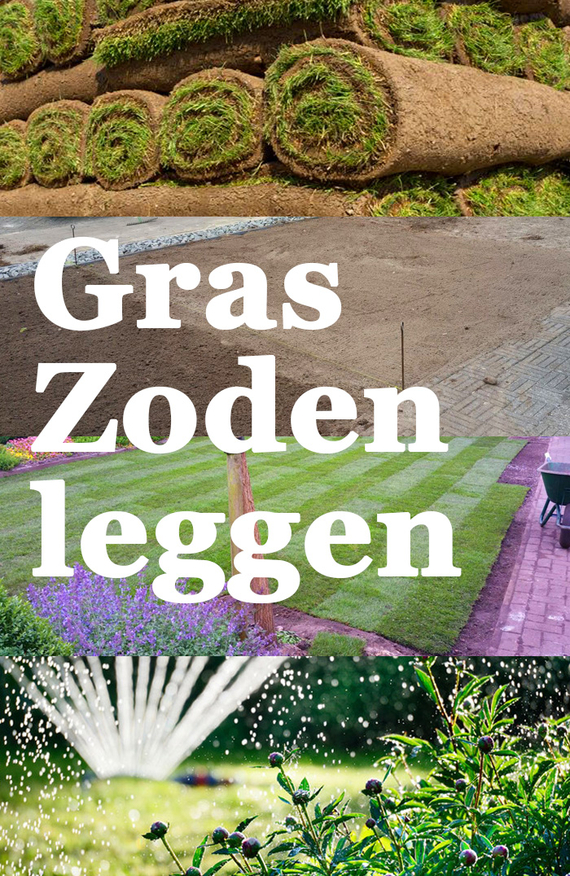 stappenplan graszoden leggen gazon aanleggen met grasmatten