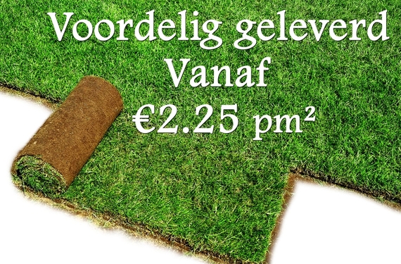 De prijs van graszoden in Purmerend gaat al vanaf 2.25 per meter - kant en klaar gras