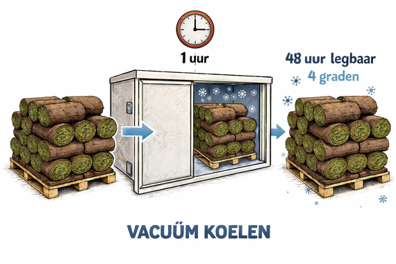 Ede grasmatten die langer houdbaar zijn - langer legbaar graszoden rollen gras